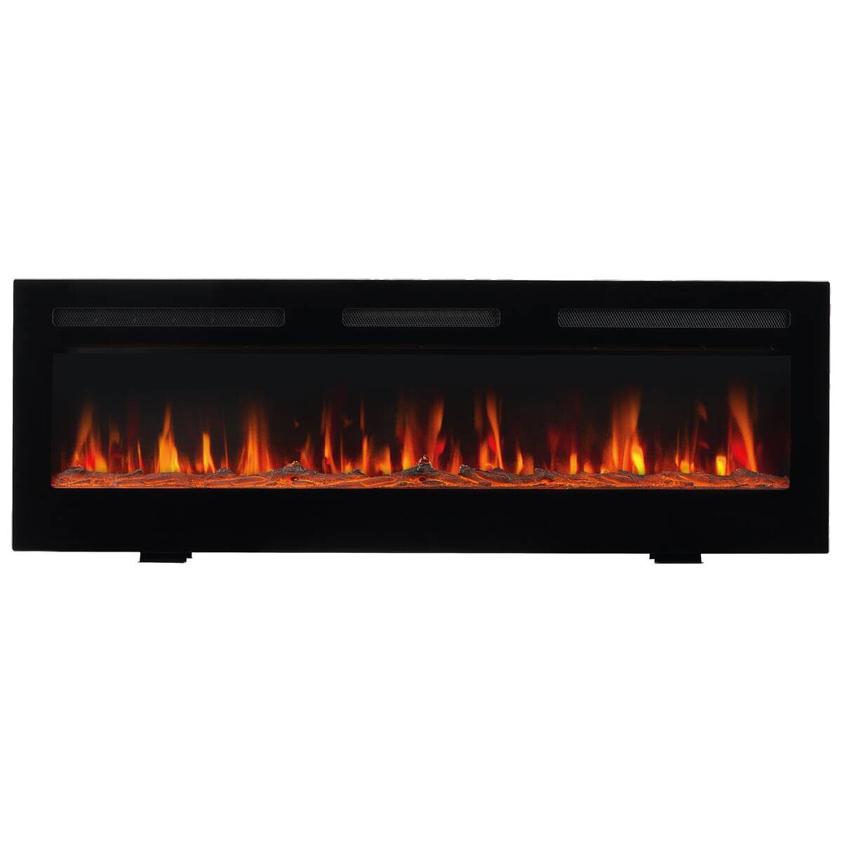 KAMINIO Elektrischer-Kamin MARLON schwarz Metall B/H/T: ca. 152,4x46,6x11,9 cm ca. 1800 W