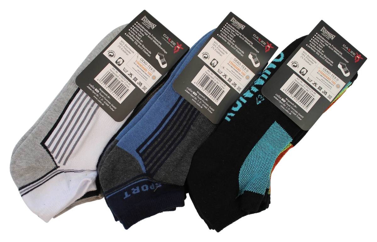 Herren-Socken sortiert 3 Packstücke Größe 39-42