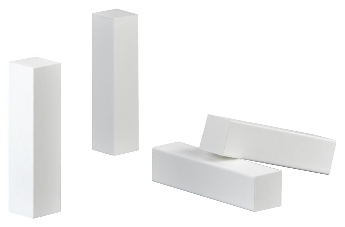 Eckstäbchen weiß L/B/H: ca. 1,9x1,9x8 cm