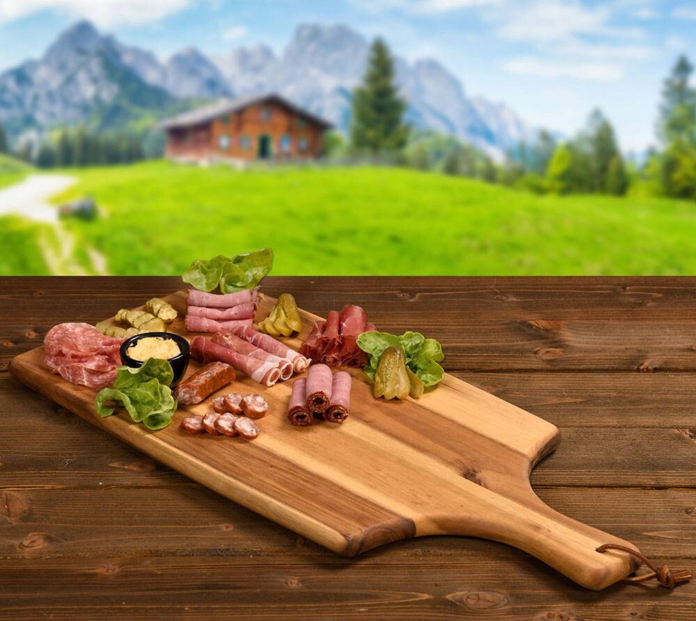 Kesper Schneidbrett natur Akazie Akazie B/H/L: ca. 25x1,8x55 cm