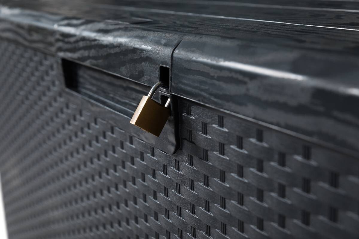 Toomax Aufbewahrungsbox Portofino 340 anthrazit Kunststoff B/H/T: ca. 124x56x54 cm