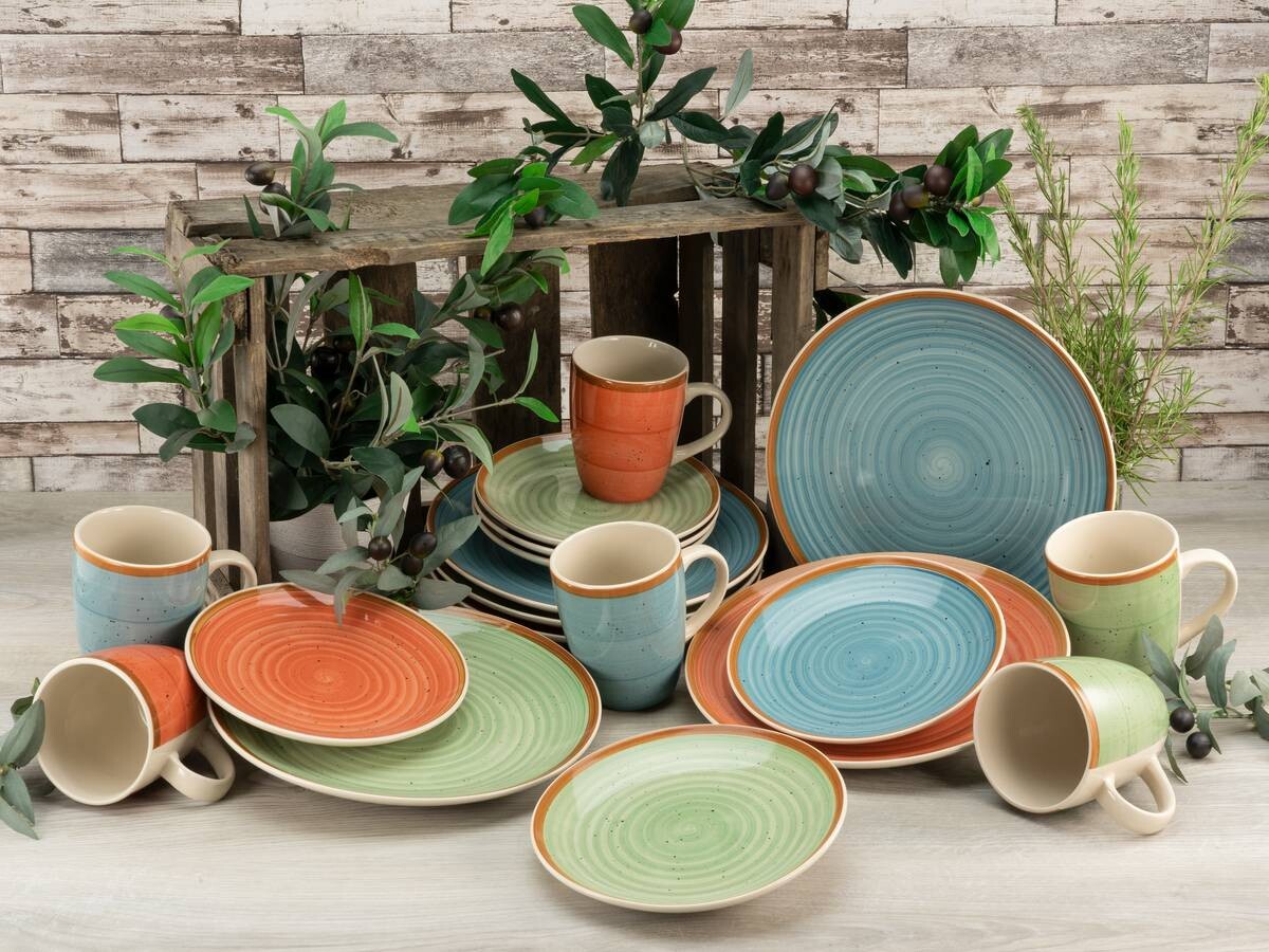 CreaTable Kombiservice Country multicolor Keramik