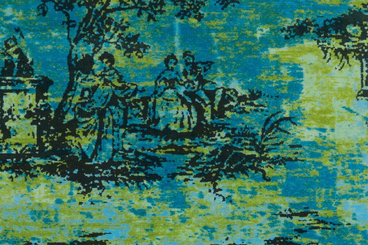 Arte Espina Flachflorteppich Vintage 5206 hellblau B/H/L: ca. 170x0,4x240 cm