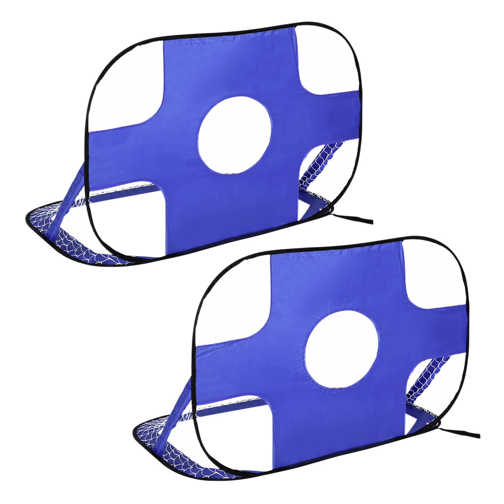 HOMCOM Fußballtor blau B/H/T: ca. 123x80x80 cm