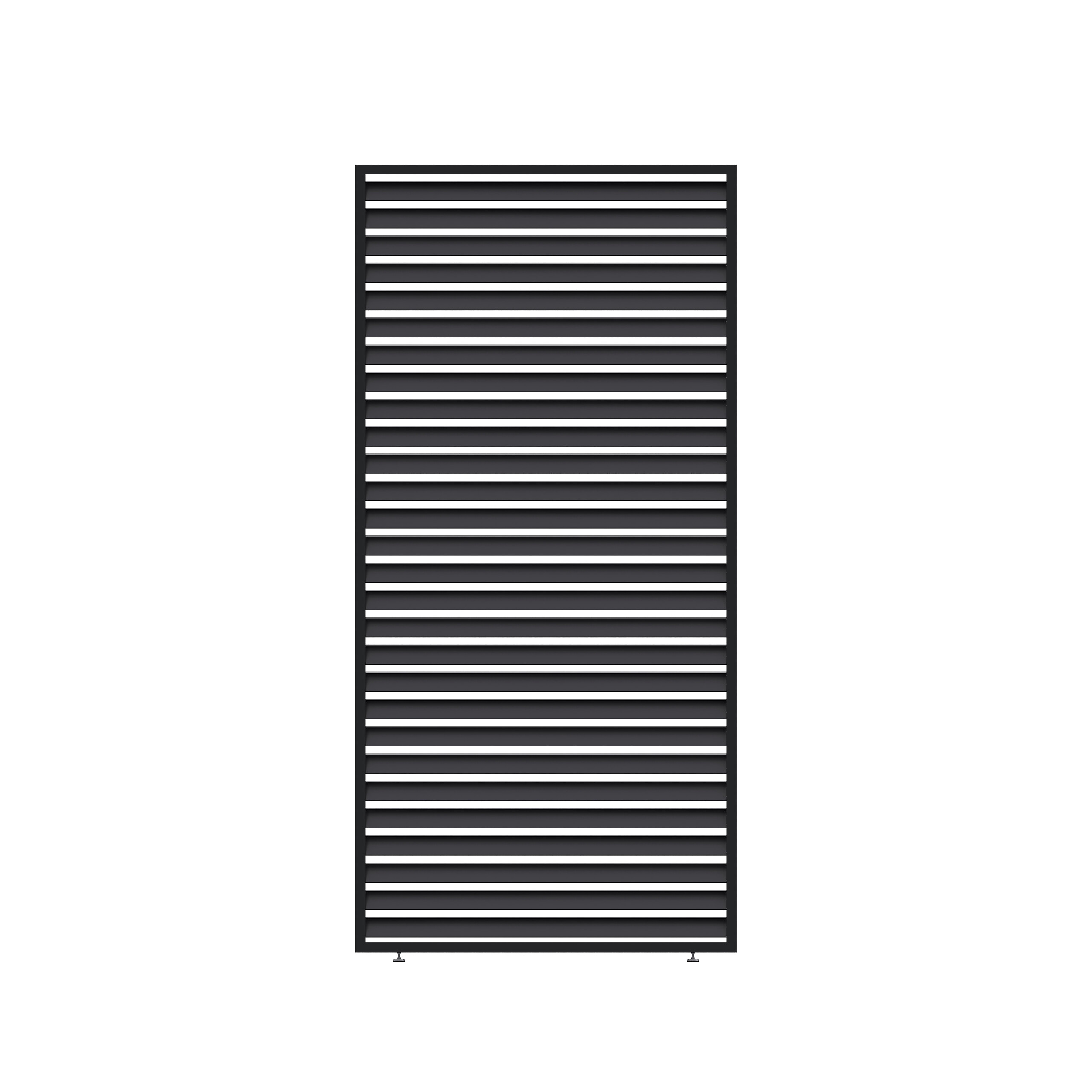 Paragon Outdoor Lamellen-Sichtschutz Grand Tuscan grau Aluminium B/H: ca. 114x234 cm