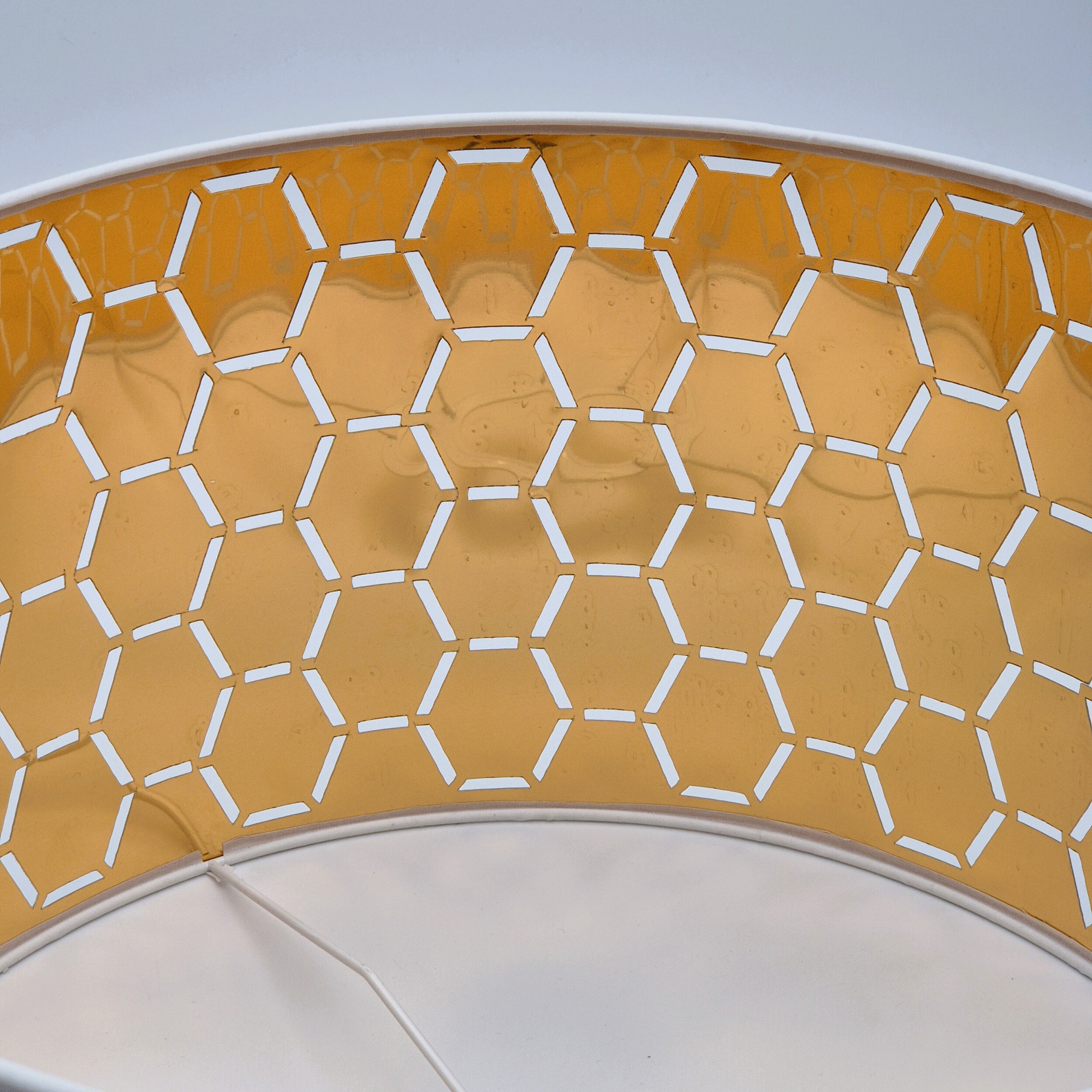 Lamkur Pendelleuchte weiß Holz B/H/L: ca. 37x23x37 cm E27 1 Brennstellen