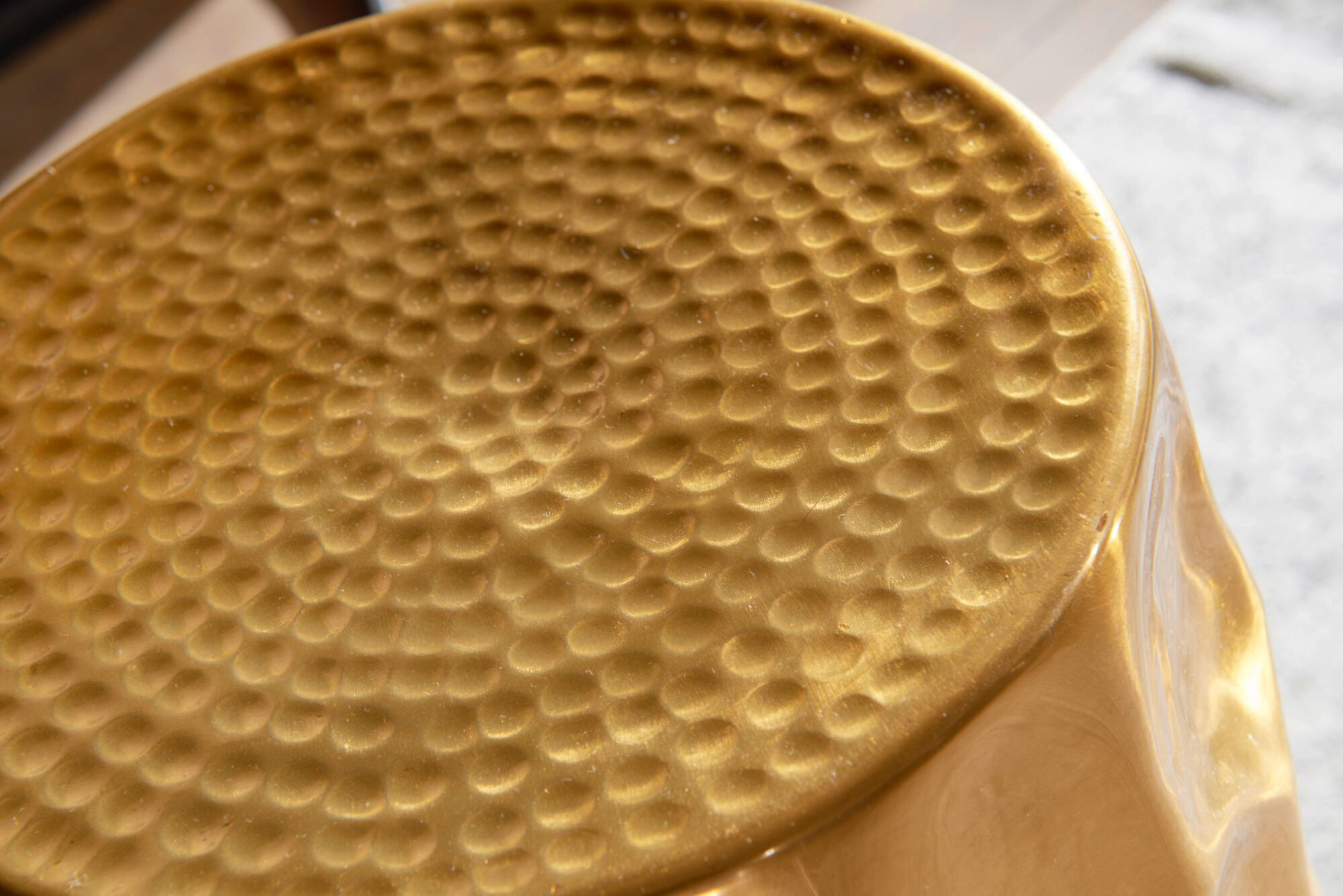 Beistelltisch gold Aluminium B/H/T: ca. 30x47x30 cm