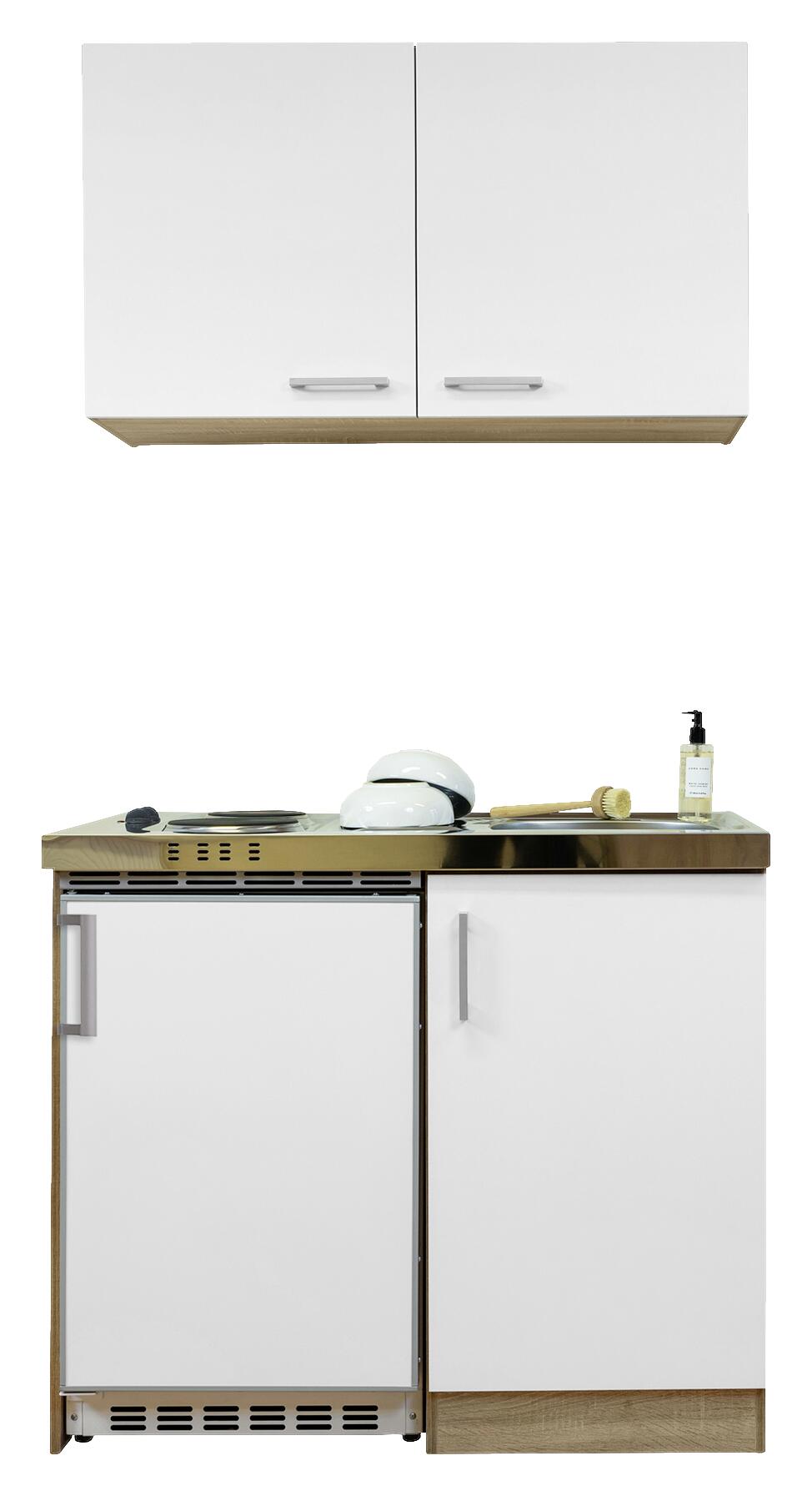 Respekta Miniküche 100 weiß matt B/H/T: ca. 100x200x60 cm