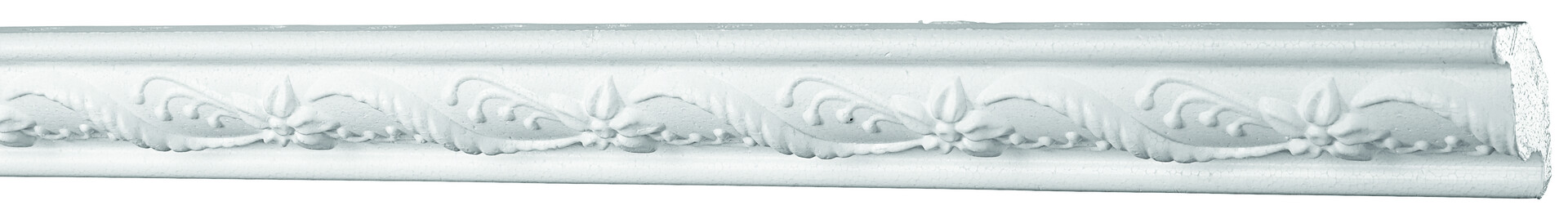 Zierprofil weiß B/H/L: ca. 1,5x2,5x200 cm