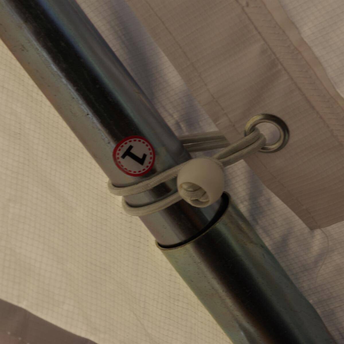 VCM Pavillon weiß Metall B/H/L: ca. 300x300x400 cm