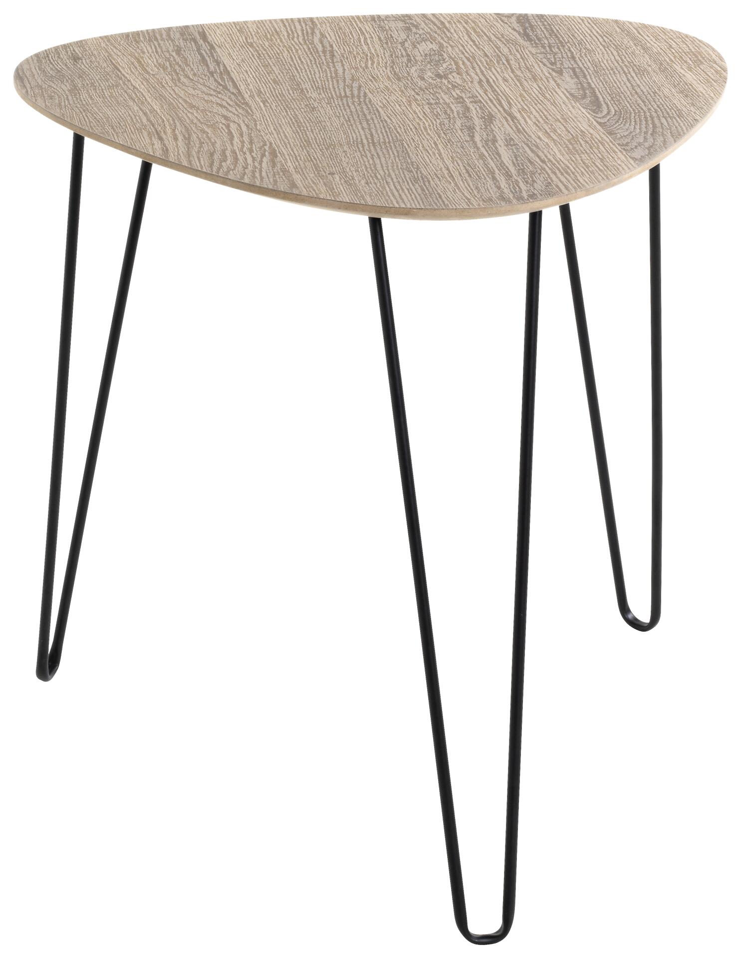 Beistelltisch  Eiche Nachbildung schwarz B/H/T: ca. 40x40x43 cm