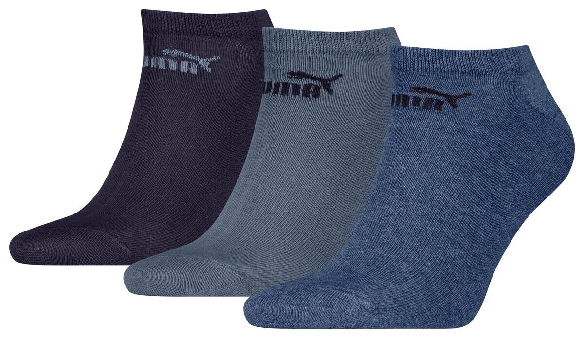 Puma Damen & Herren-Socken Puma jeansblau 3 Packstücke Größe 39-42