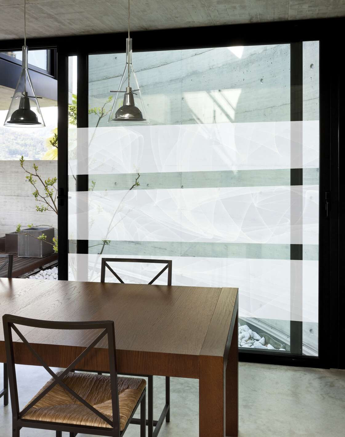 d-c-fix Fensterfolie Murano weiß transparent B/L: ca. 45x150 cm