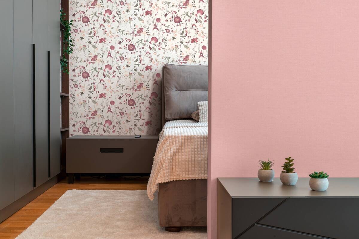 A.S.Creation Vliestapete rosa violett B/H/D: ca. 53x1005x8,2 cm