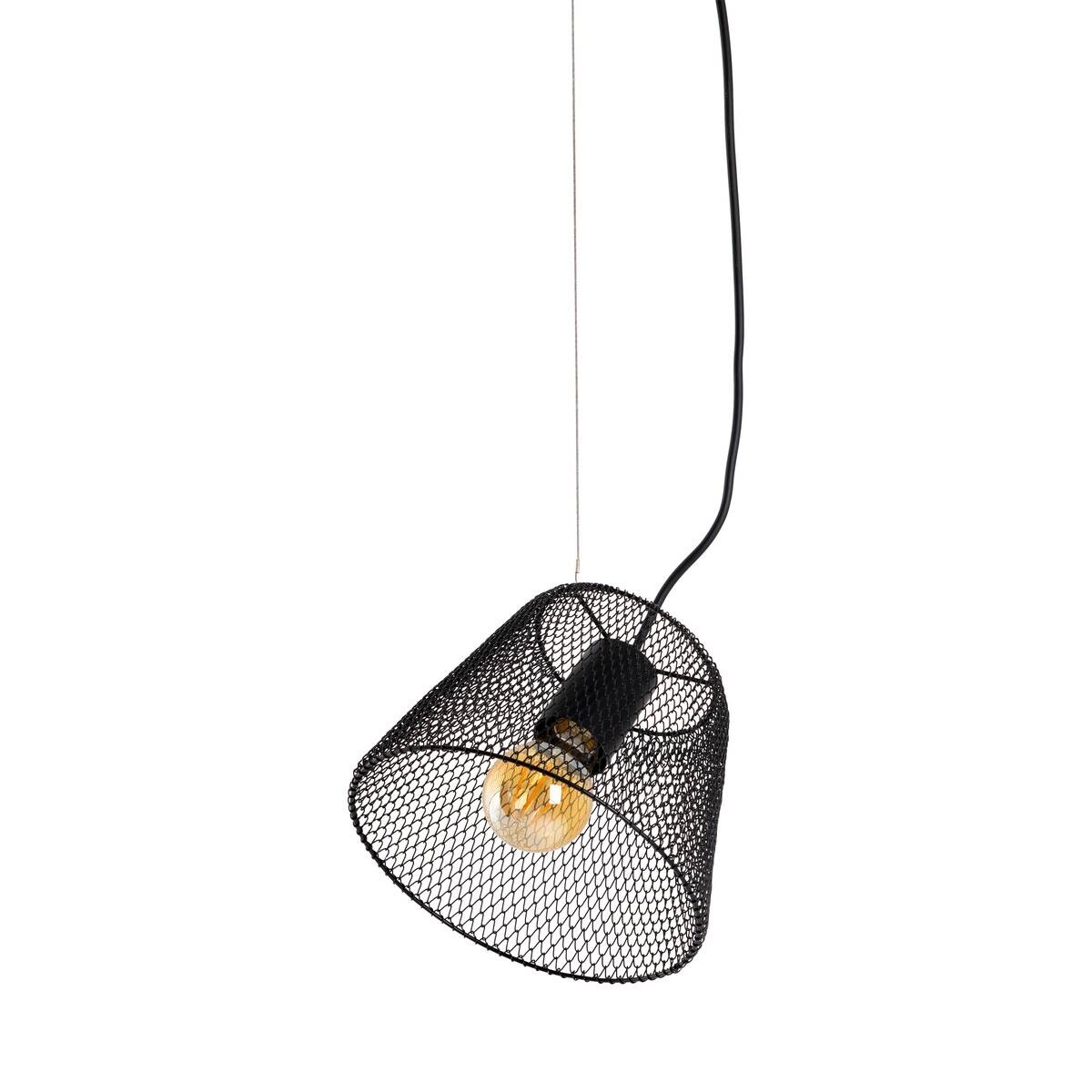 Näve Leuchten Pendelleuchte 6112122 schwarz Metall Kunststoff B/H/T: ca. 20x120x20 cm E27 1 Brennstellen