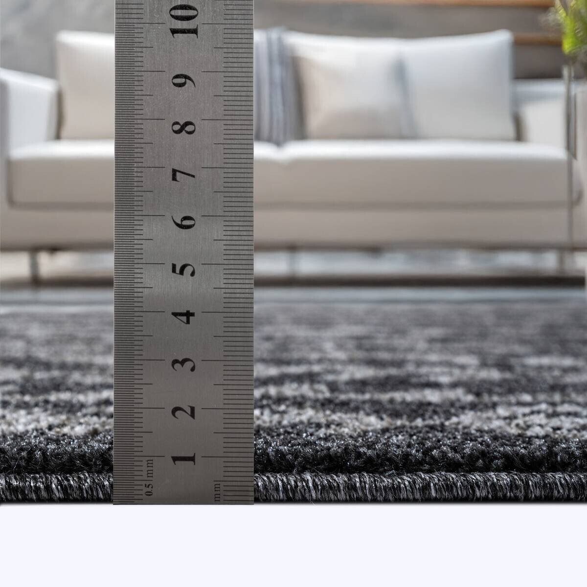 Sanat Teppich schwarz B/L: ca. 150x150 cm