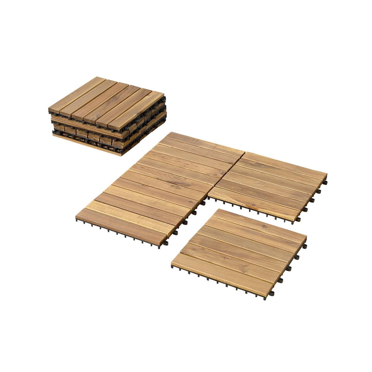 POCOline Terrassenfliese Akazie Akazie B/L: ca. 30x30 cm