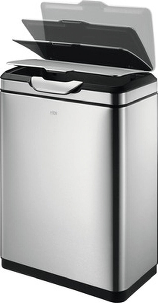 EKO Mülleimer silber B/H: ca. 29x67,4 cm