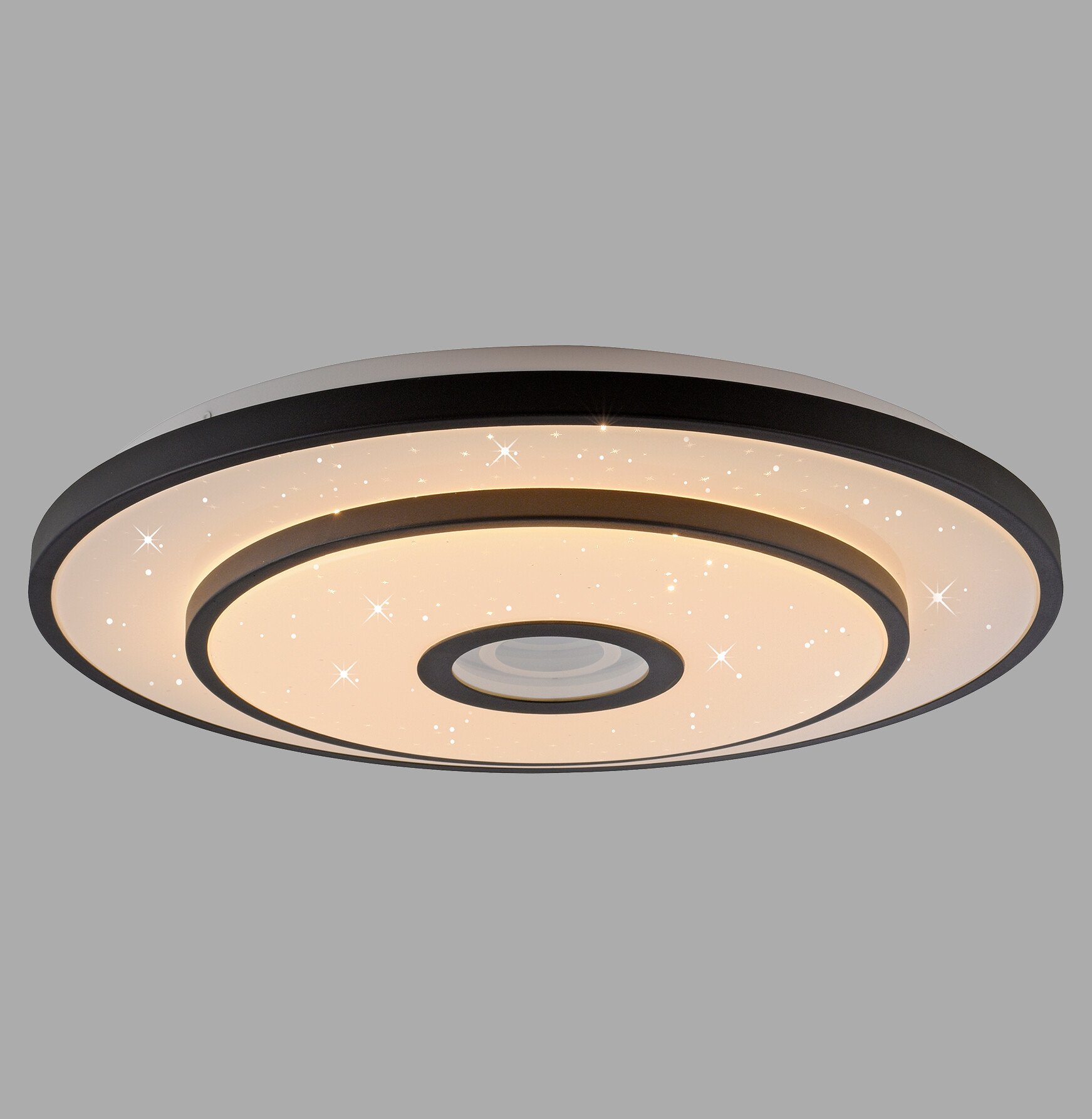 Just Light LED-Deckenleuchte Turanus schwarz H/D: ca. 7,5x50 cm