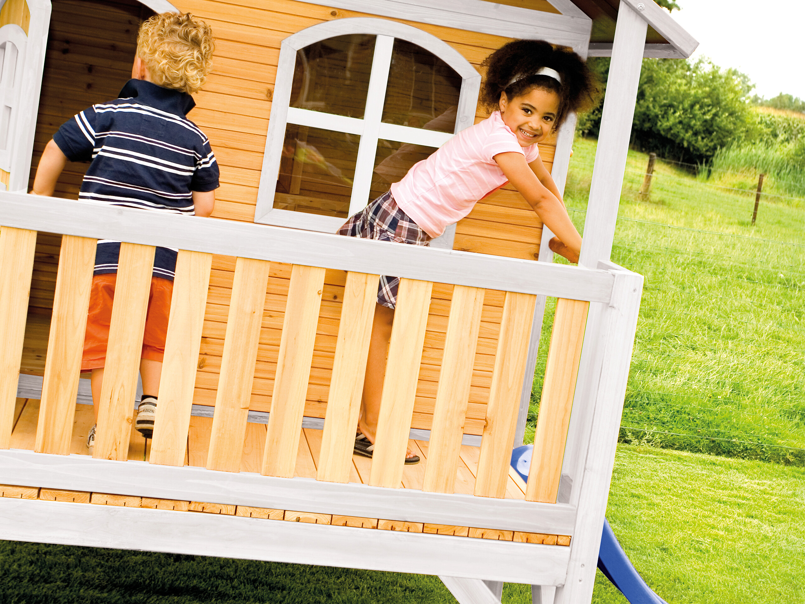 AXI Spielhaus Stef braun B/H/L: ca. 349x233x212 cm