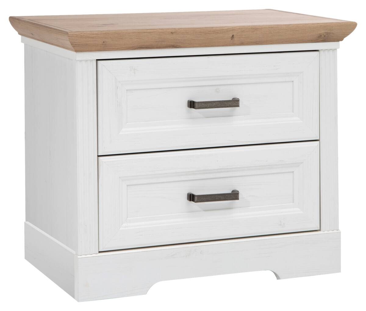 Nachtkonsole Jasmin Eiche Artisan Nachbildung weiß Pinie Nachbildung B/H/T: ca. 64x54x41 cm