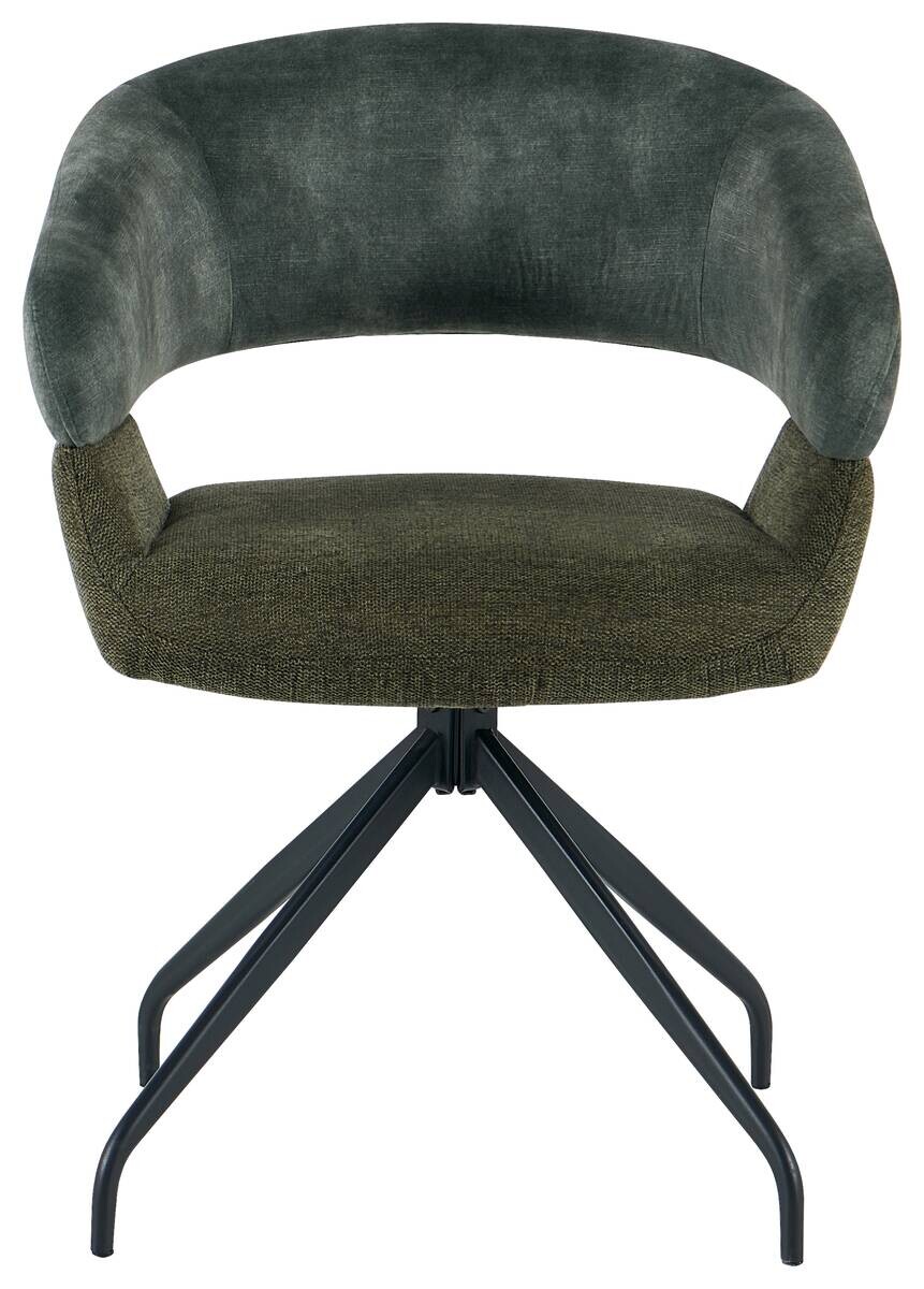 Drehstuhl Miami grün Webstoff Velourstoff B/H/T: ca. 61x84x64 cm Drehstuhl Miami grün Webstoff Velourstoff B/H/T: ca. 61x84x64 cm