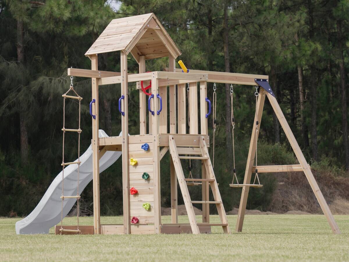 AXI Spielturm Moos braun B/H/L: ca. 342x267x375 cm