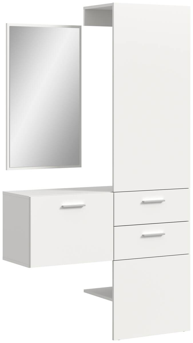 Garderobe VAGA weiß B/H/T: ca. 104x190x36 cm