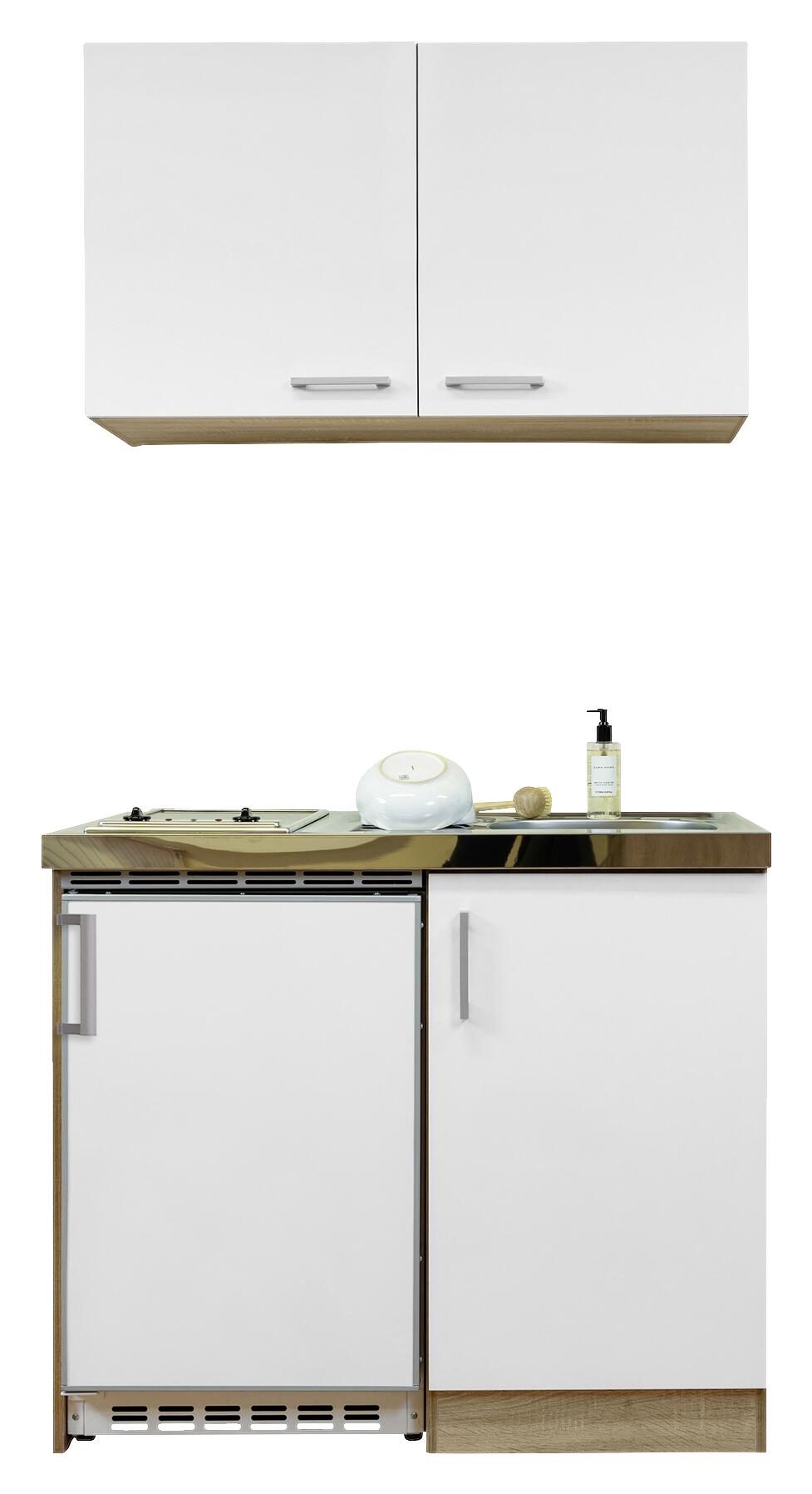 Respekta Miniküche 100 weiß matt B/H/T: ca. 100x200x60 cm