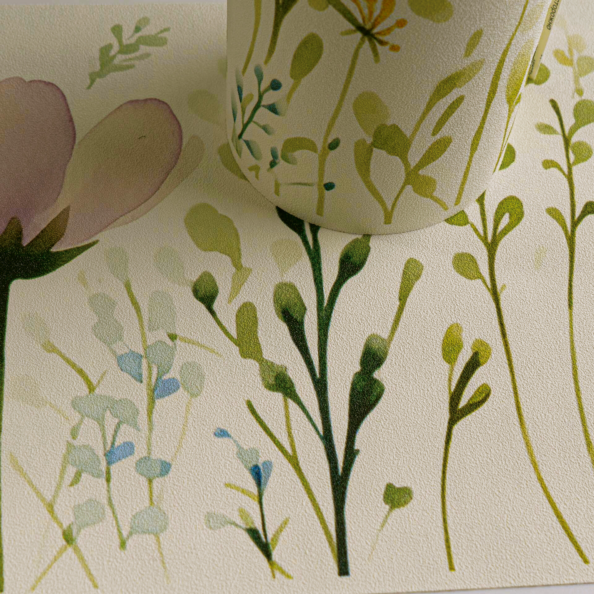 A.S.Creation Bordüre weiß gelb grün B/H/D: ca. 17x500x6,8 cm