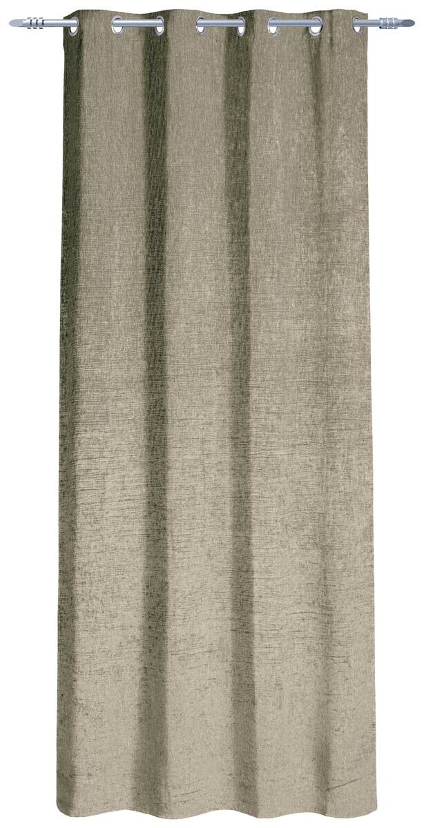 Ösenvorhang Chenille sand B/L: ca. 140x245 cm