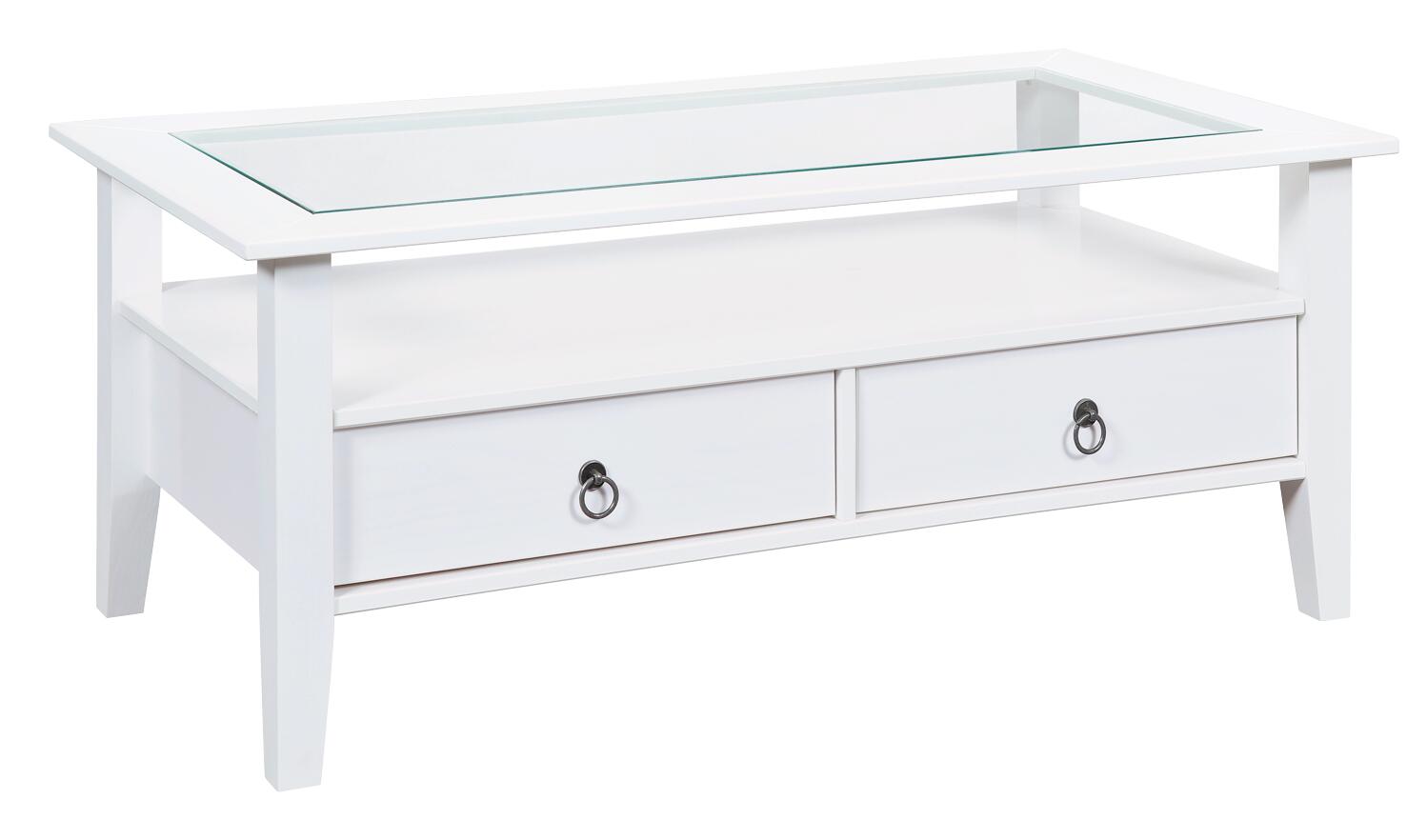 Inter Link Couchtisch Provence weiß Kiefer B/H/T: ca. 115x45x60 cm