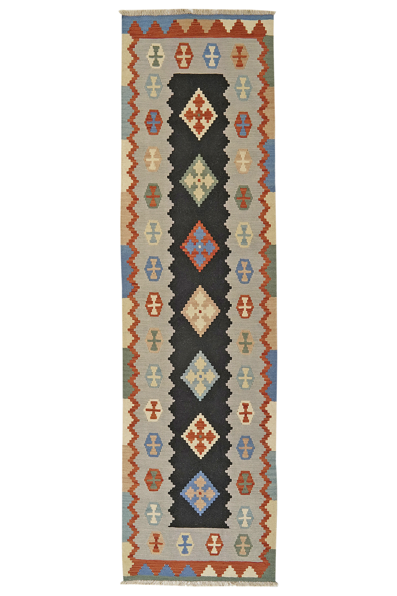 PersaTepp Teppich Kelim Gashgai bunt B/H/L: ca. 85x1x306 cm