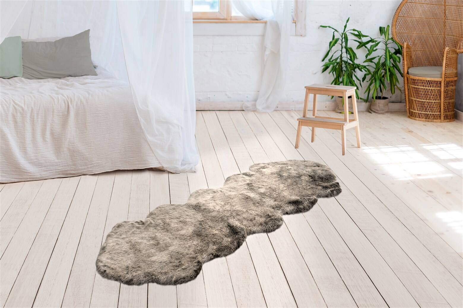 me gusta Hochflorteppich Tender 125 grün B/H/L: ca. 60x5,2x180 cm