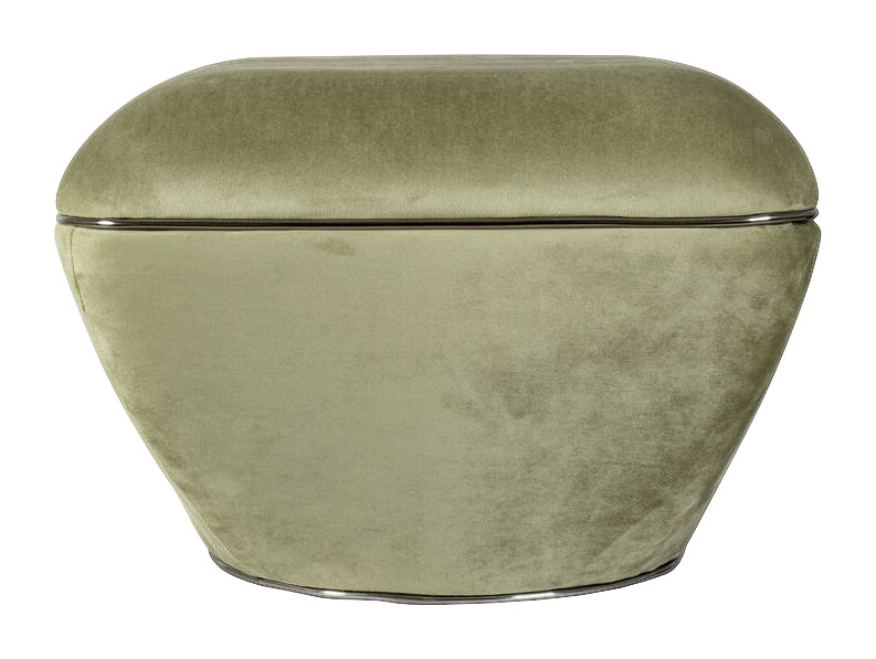 360 Living Hocker Contessa 100 grün Graphit B/H/T: ca. 60x42,5x60 cm