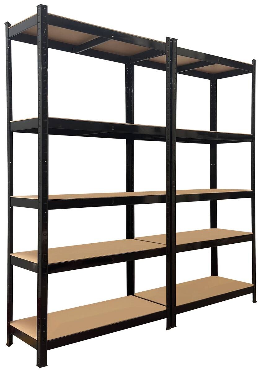 Schwerlastregal 2erSet schwarz B/H/T: ca. 200x200x60 cm