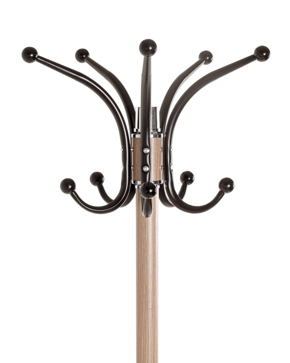 Garderobenständer  Eiche Nachbildung schwarz H/D: ca. 171x37 cm