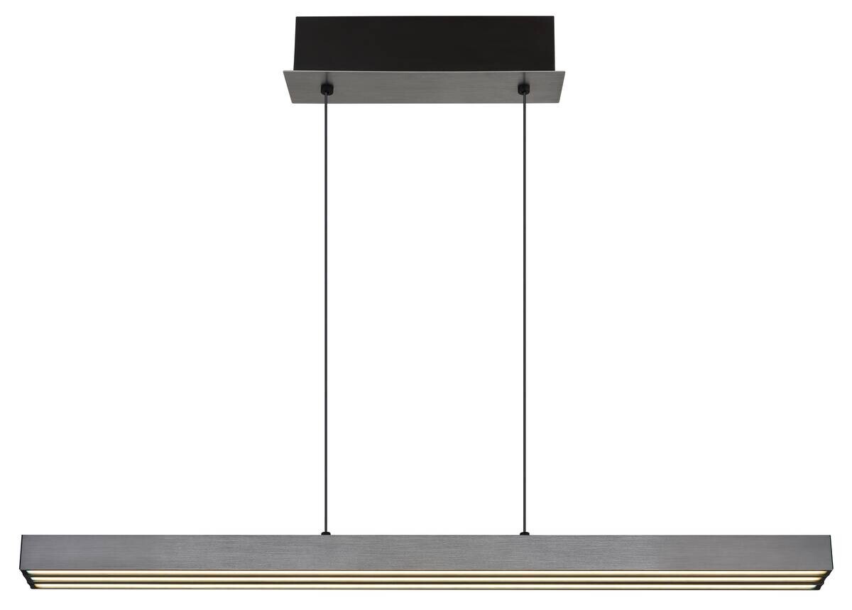 GLOBO LED-Pendellleuchte Opal dunkelgrau Metall Kunststoff B/H/T: ca. 150x150x7,5 cm 1.0 Brennstellen
