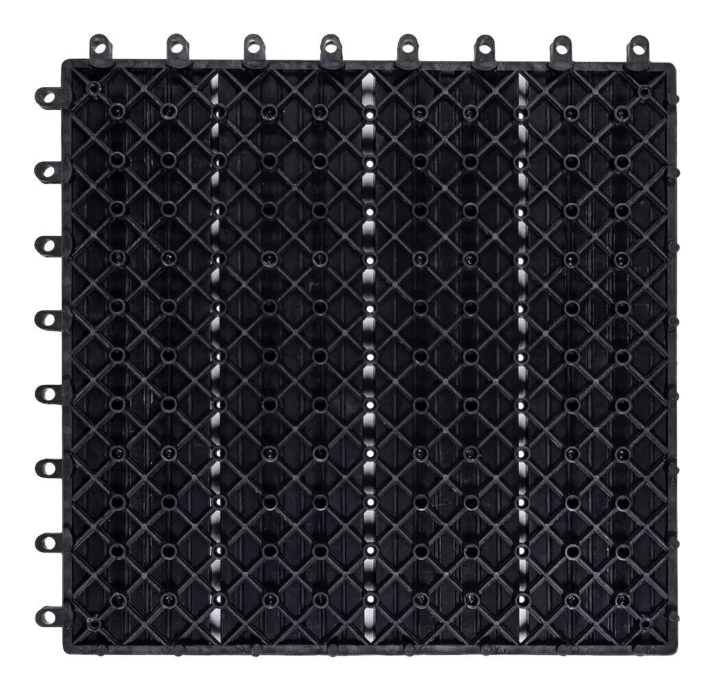 POCOline Terrassenfliese WPC, 6 Stück im Paket anthrazit B/L: ca. 30x30 cm