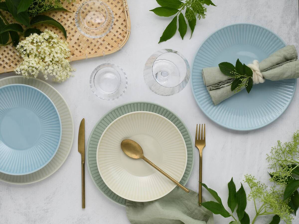 CreaTable Tafelservice Valencia bunt Porzellan 12 tlg.