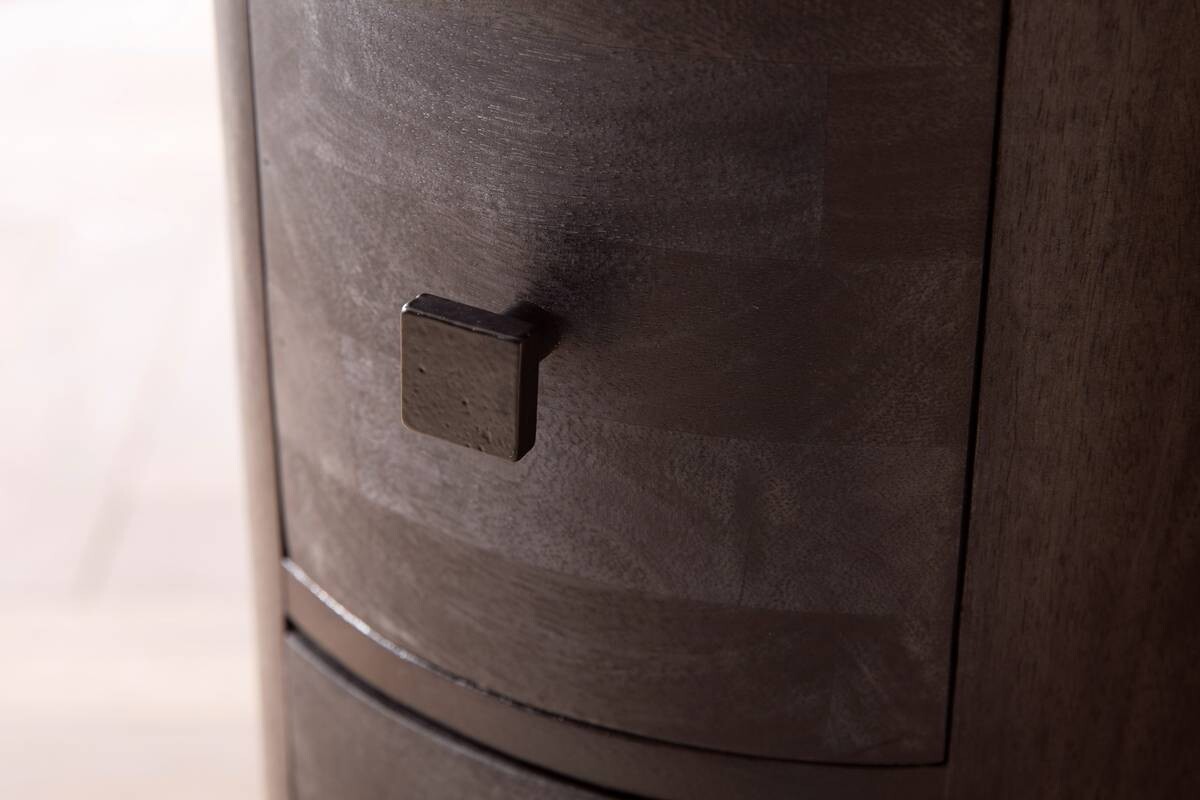 Sideboard schwarz B/H/T: ca. 34x85x34 cm