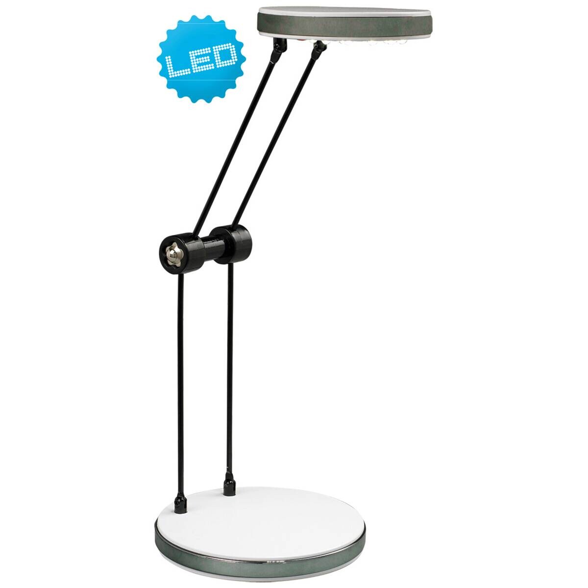 Näve Leuchten LED-Tischleuchte weiß Metall Kunststoff B/H/T/D: ca. 9,5x30x9,5x9,5 cm