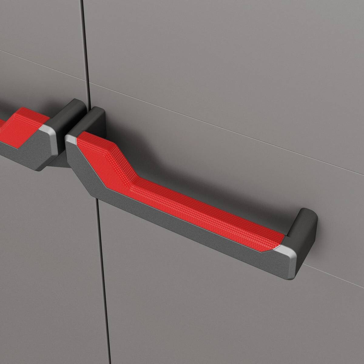 Keter Kunststoffschrank Stilo grau Kunststoff B/H/T: ca. 68x173x39 cm