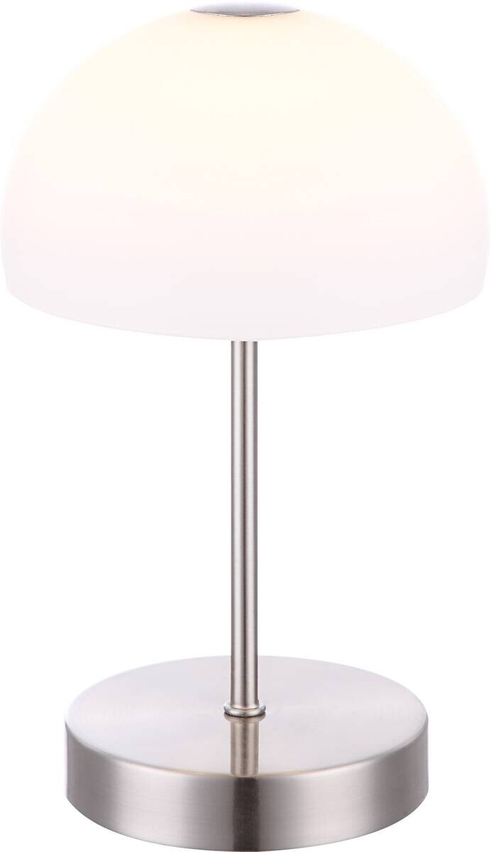 GLOBO LED-Tischleuchte Snowflake nickel matt Metall H/D: ca. 27x15 cm