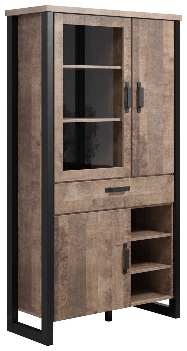 Stauraumelement Emile Eiche Tabak Nachbildung B/H/T: ca. 106x195x45 cm