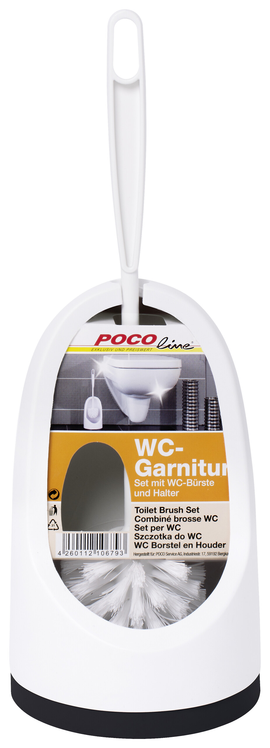 POCOline WC-Garnitur weiß Kunststoff