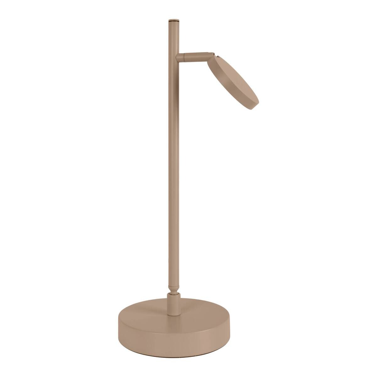 Näve Leuchten LED-Tischleuchte beige Metall B/H/T: ca. 22,6x45x16 cm