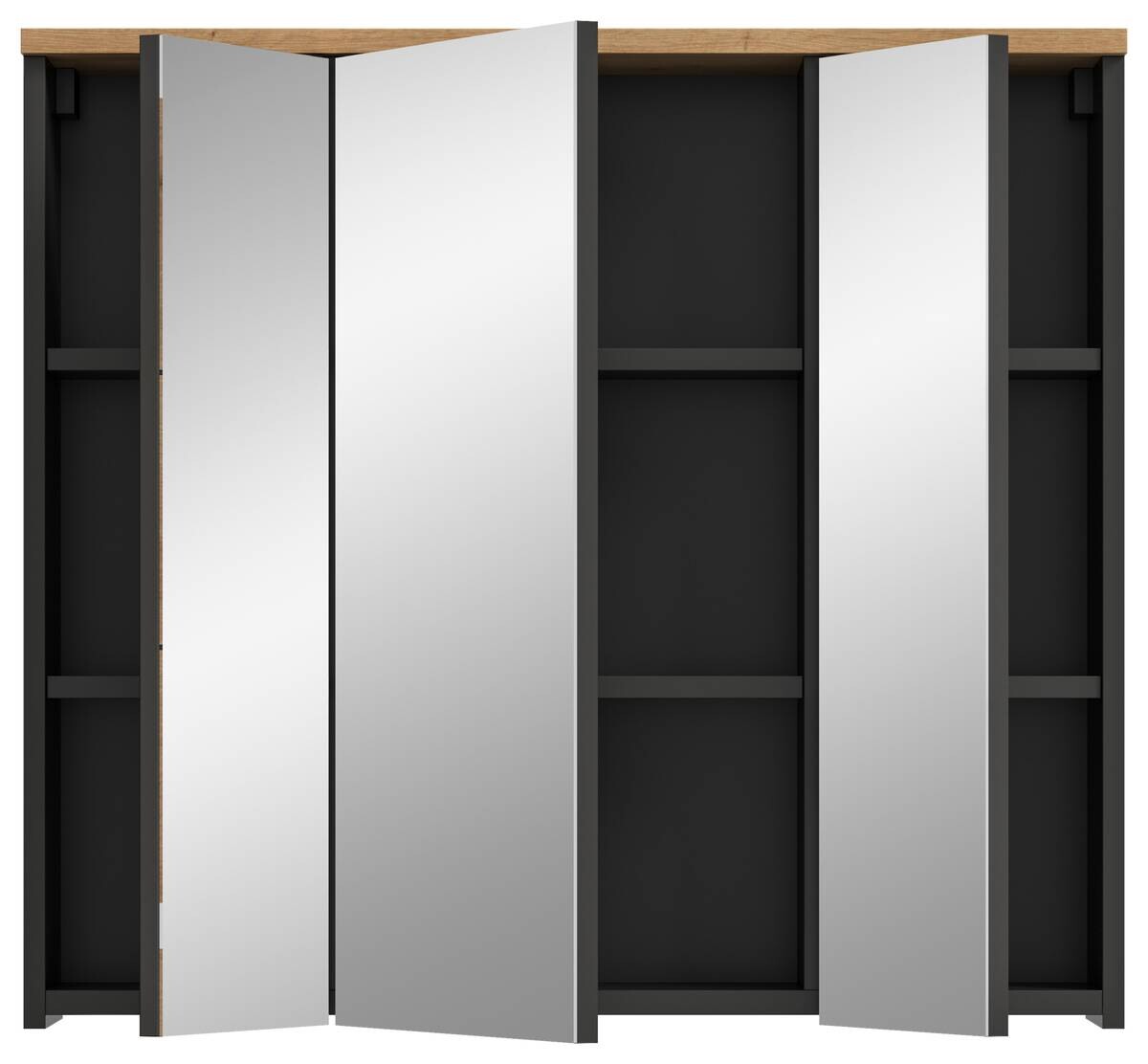 Spiegelschrank Canu Basalt Eiche Artisan Nachbildung B/H/T: ca. 80x73x21 cm