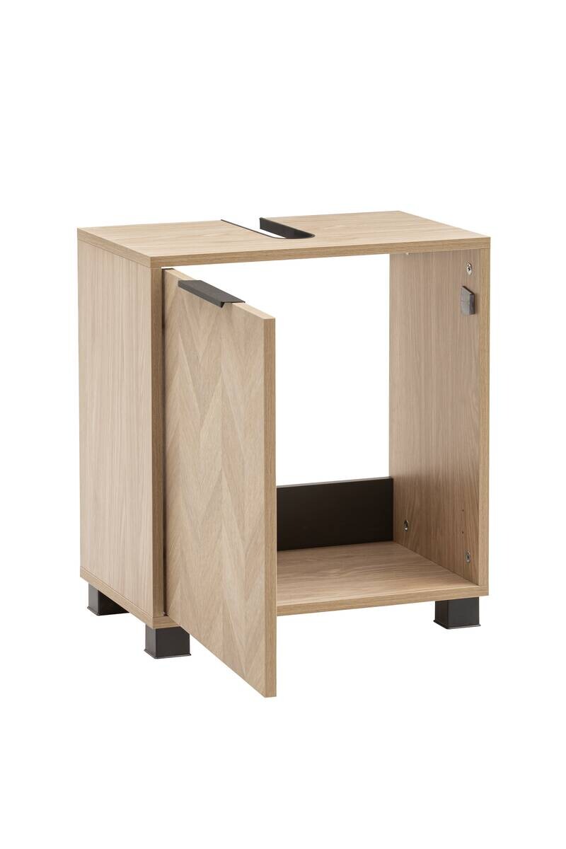 Waschbeckenunterschrank Piazza Eiche Nachbildung B/H/T: ca. 50,3x56x33 cm