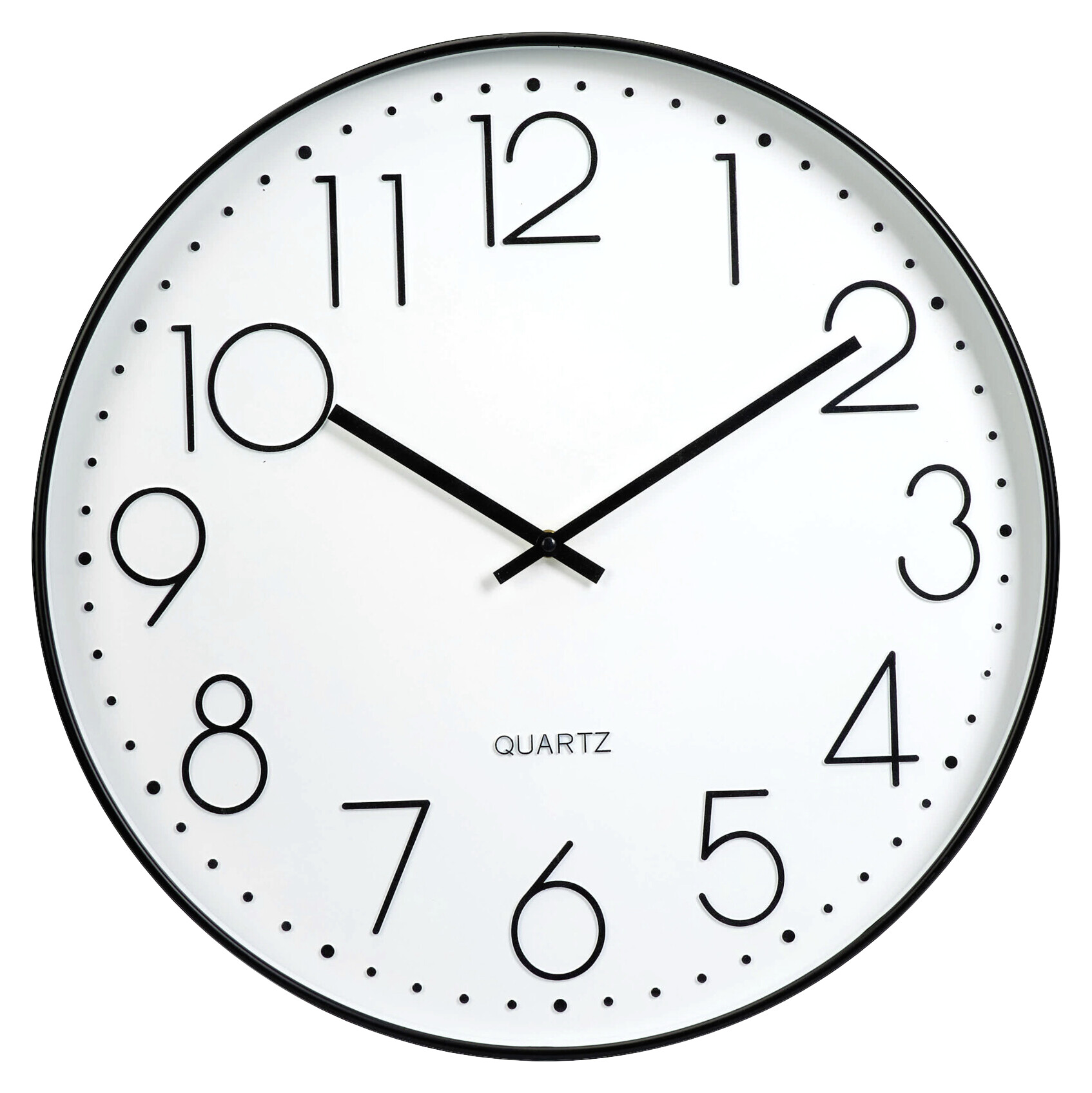 Wanduhr weiß D: ca. 50 cm